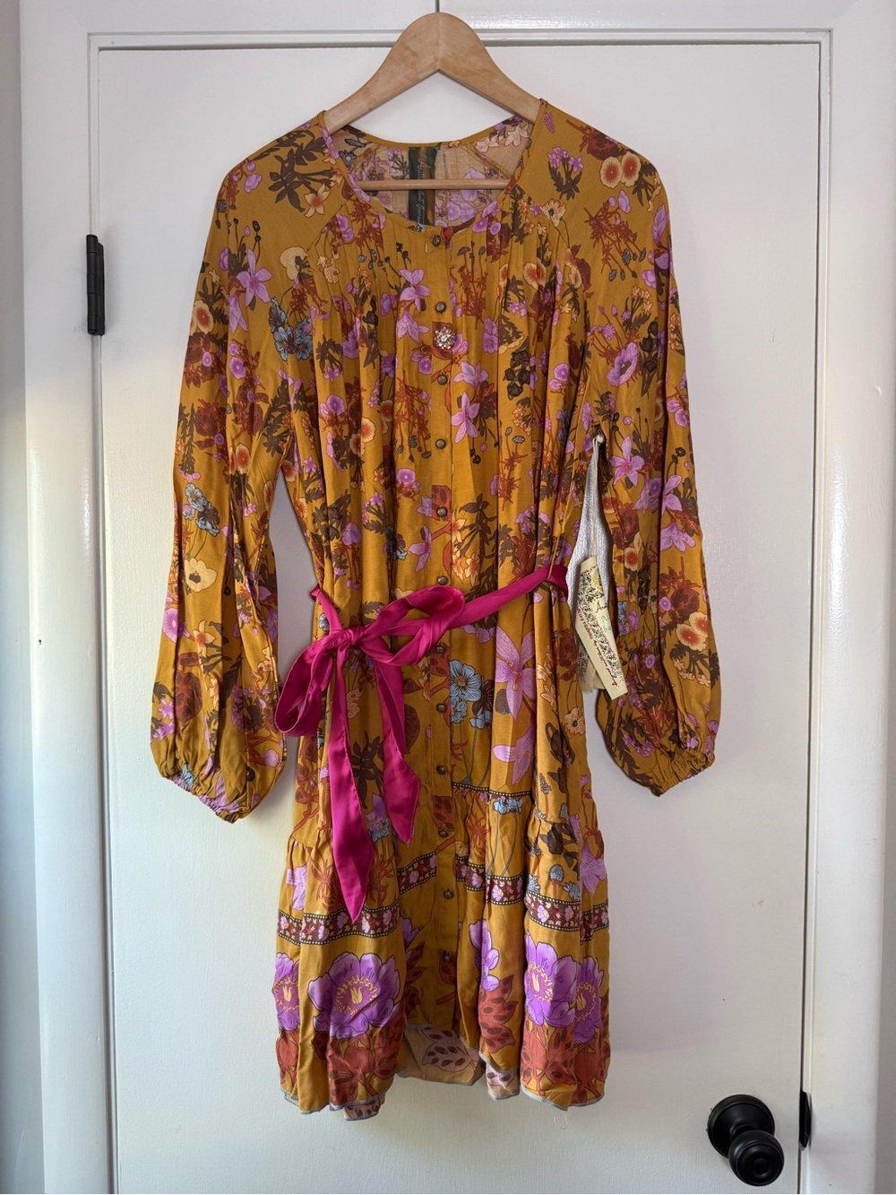 🆕 Aratta Silent Journey Zoe Floral Dress Boho Chic Festival Coquette Colorful